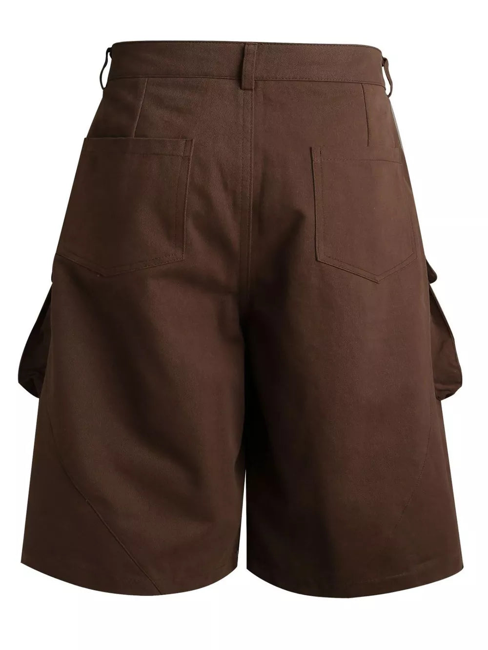 Men's Embroidered Cargo Capris in Brown, product detail
