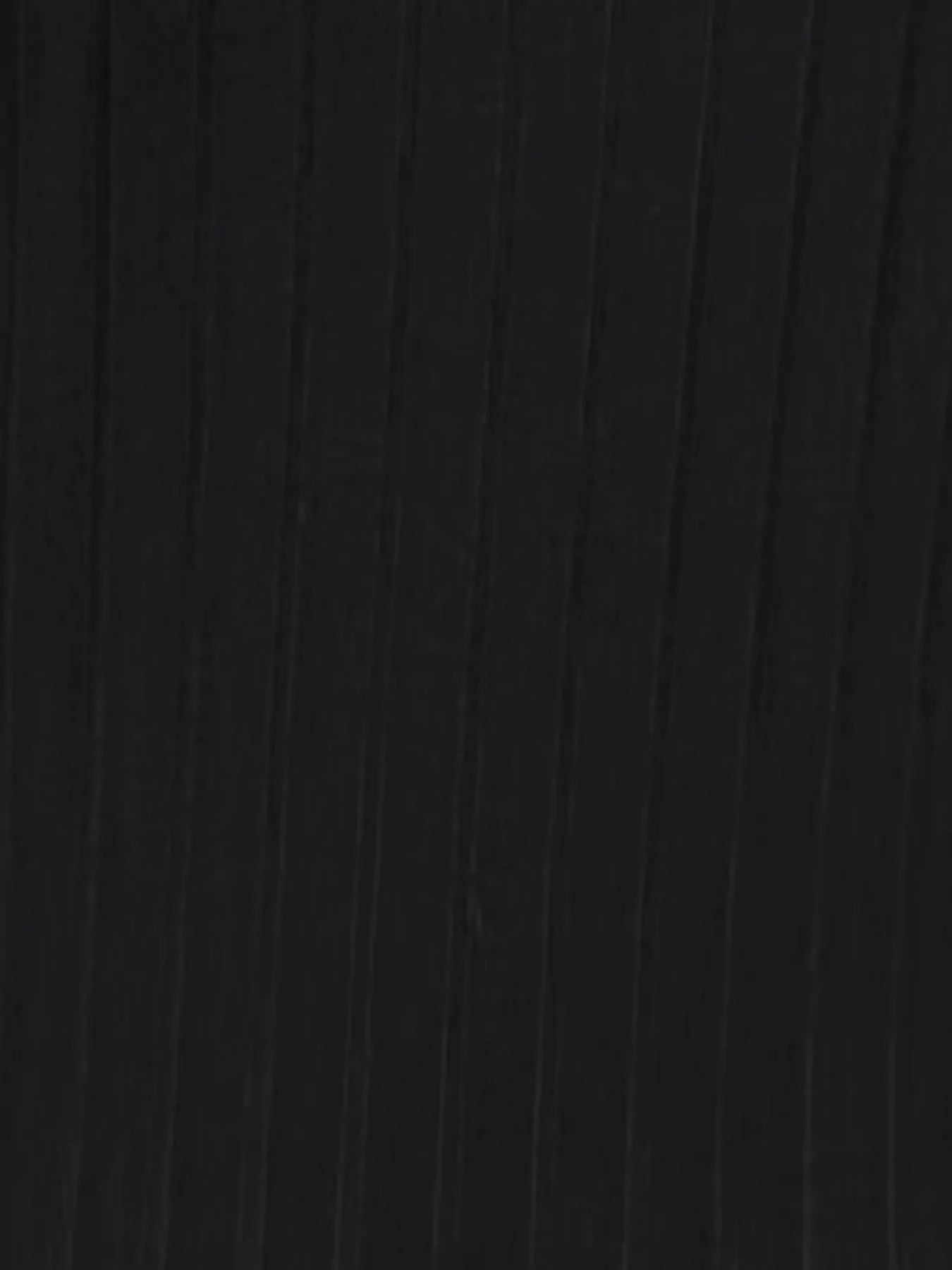 Black ribbed knit hoodie dress detail showing vertical texture