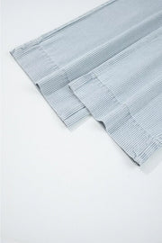 Striped Wide-leg Cropped Jeans in Light Blue, view 14