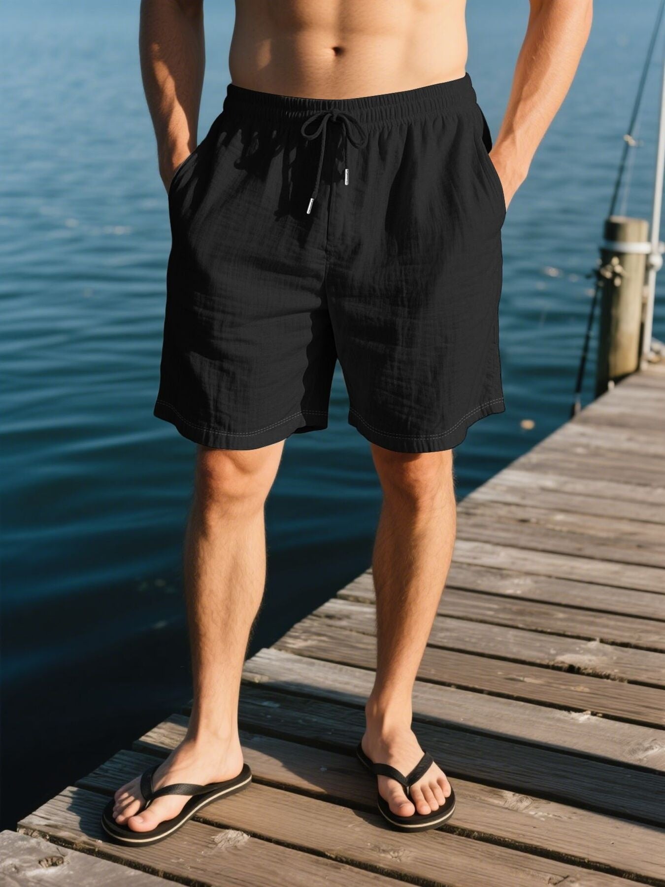 Comfort-driven Drawstring Shorts For Active Days