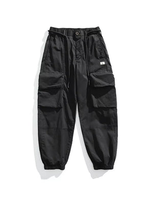 Men's Full Size Multiple Pockets Sweatpants Set in Khaki, front view