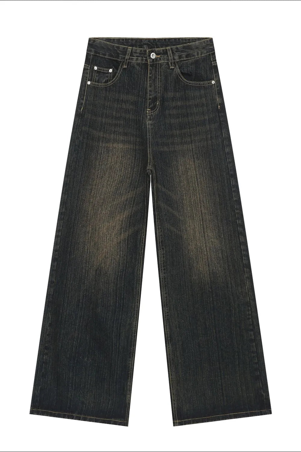 Skyline Swagger wide-leg jeans in dark wash denim with a relaxed fit.