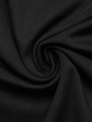 Black cap sleeve bodysuit fabric detail