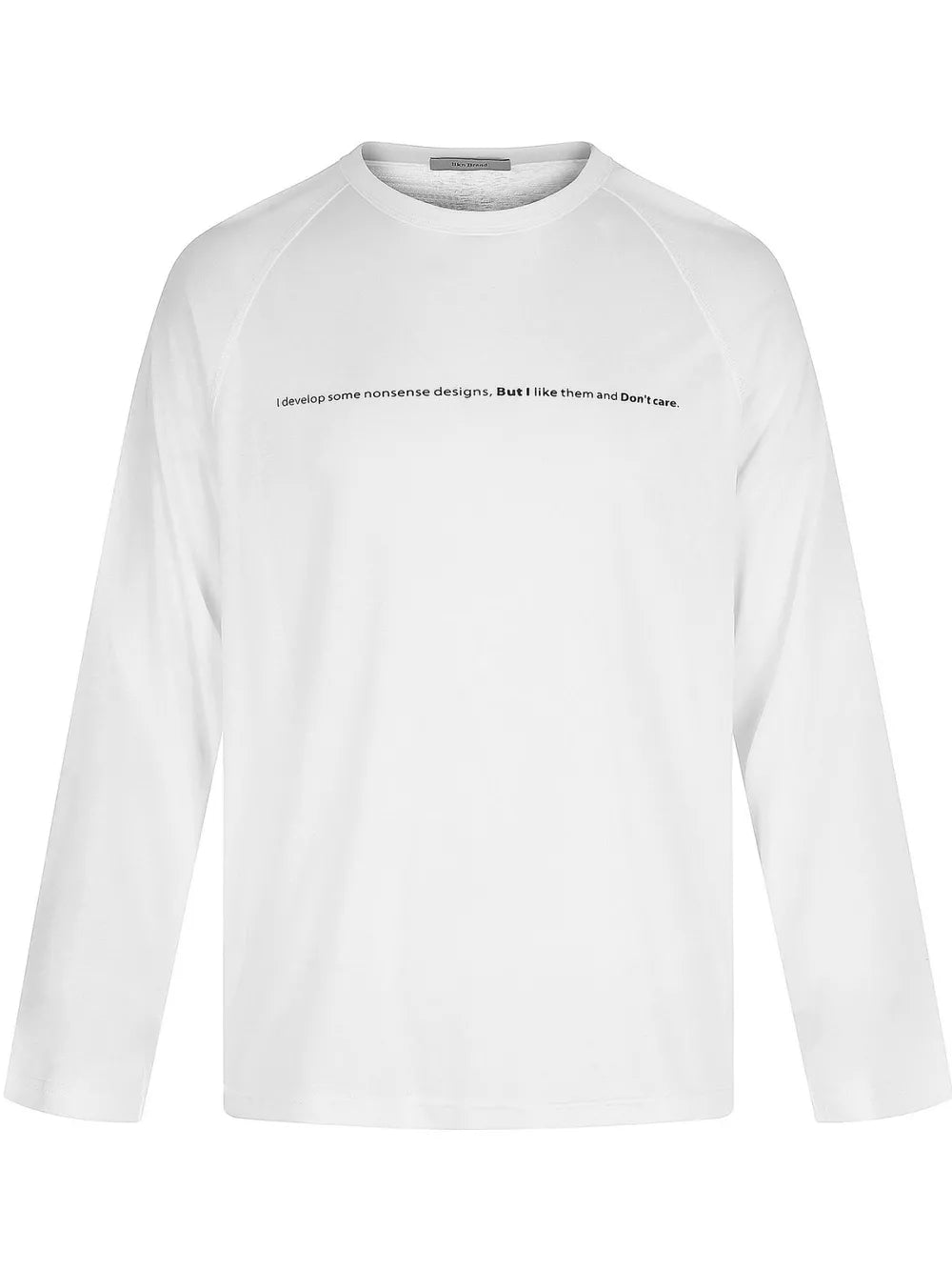 Men's Graphic Long Sleeve T-shirt in Black, close-up detail
