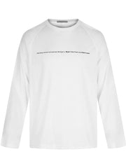 Men's Graphic Long Sleeve T-shirt in Black, close-up detail