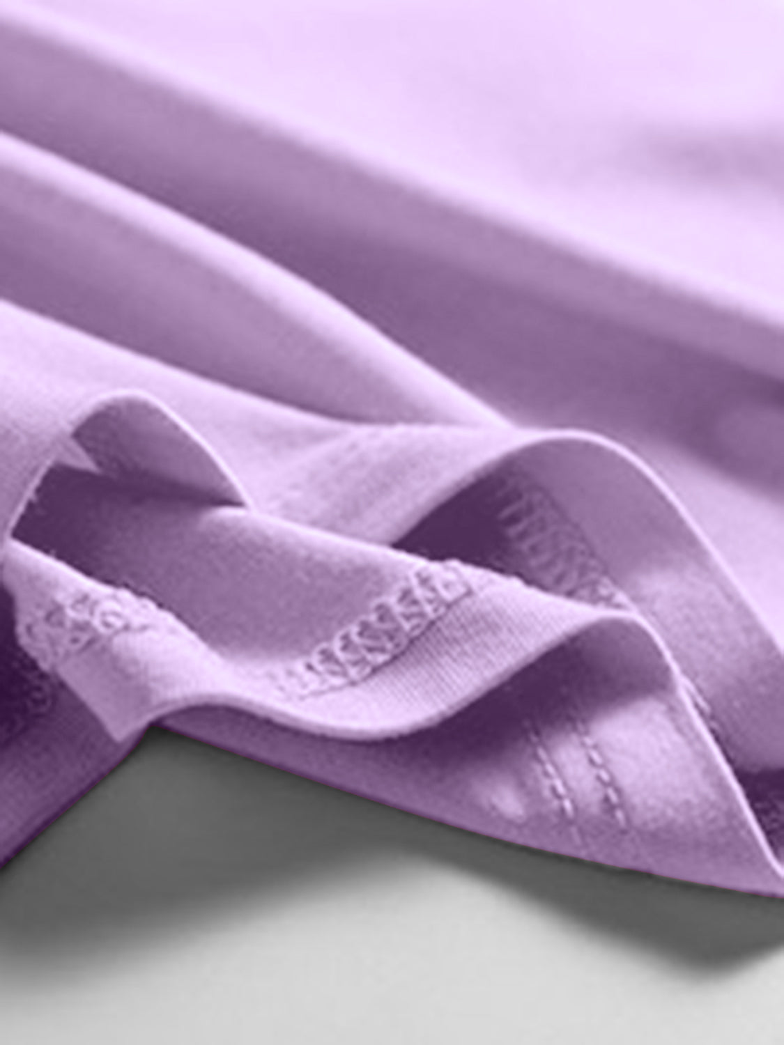 Lavender scoop neck tank top with visible stitching detail