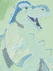 Dinosaur Appliqué Toddler T-shirt And Shorts Set