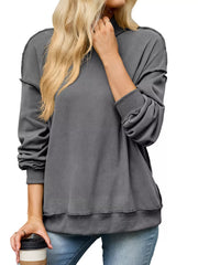 Orange-red sweatshirt