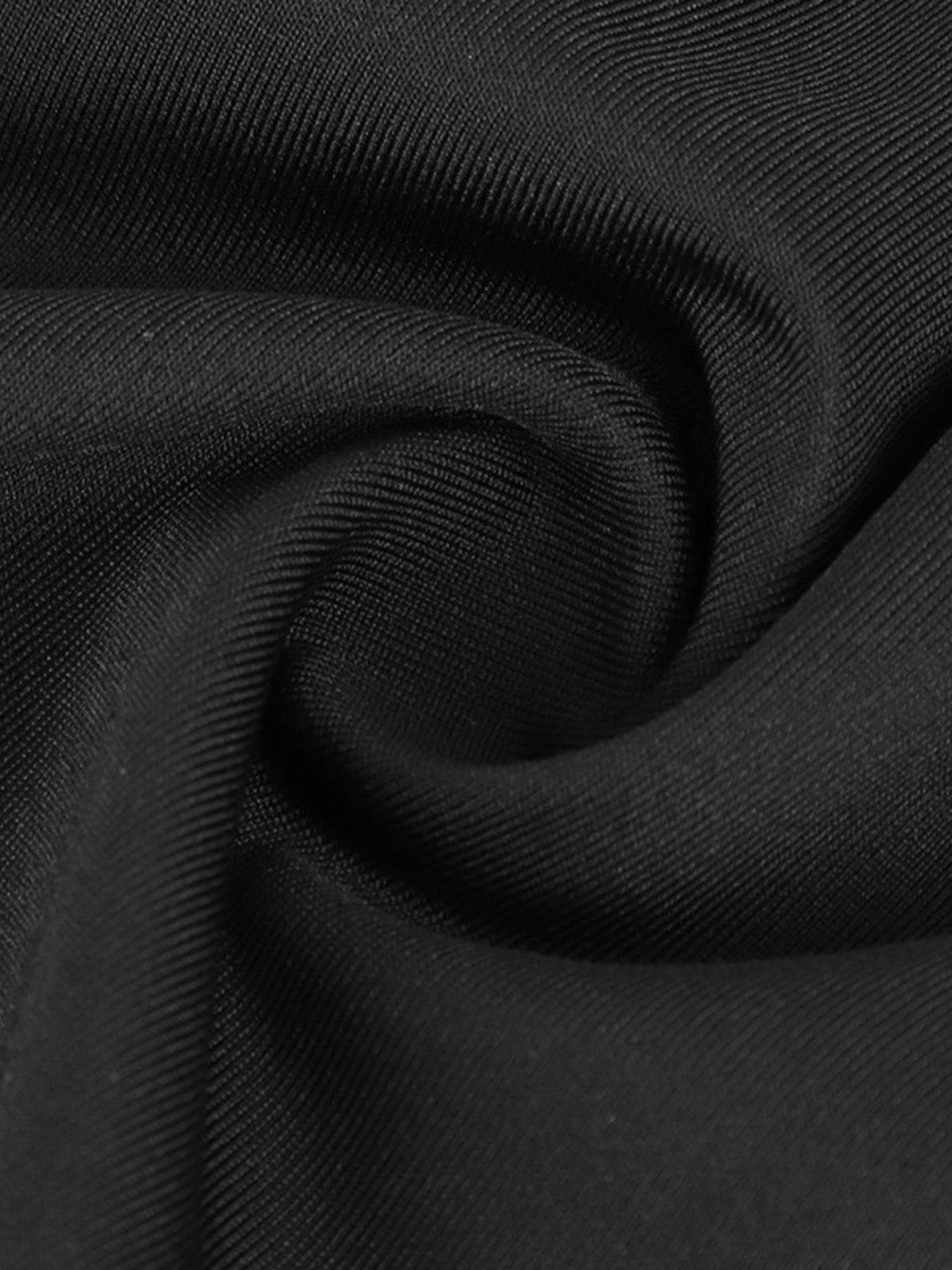 Black romper fabric detail