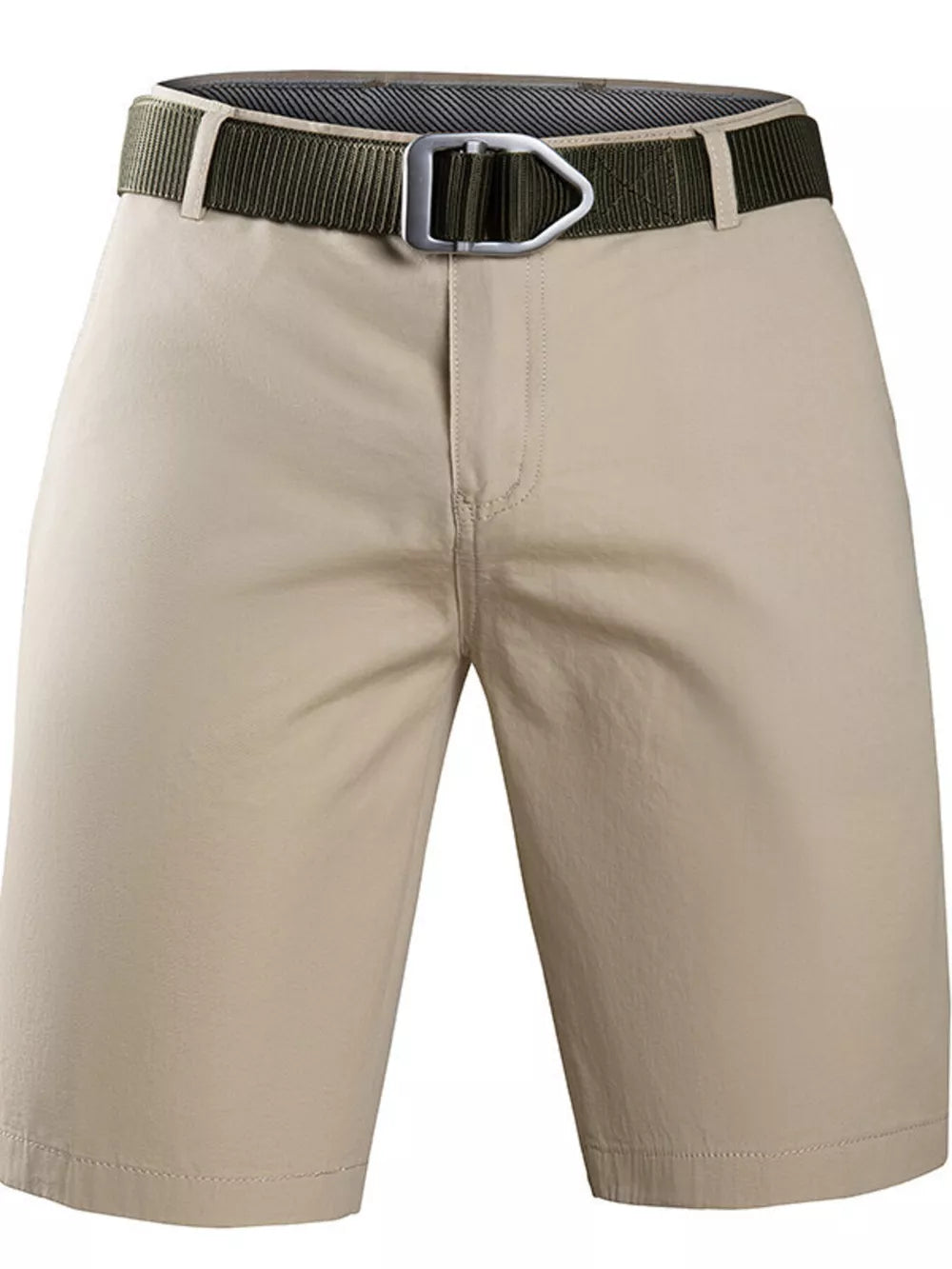 Men's Casual Bermuda Shorts in Dark Gray, front view