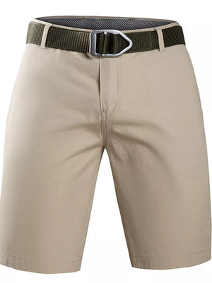 Men's Casual Bermuda Shorts in Dark Gray, front view
