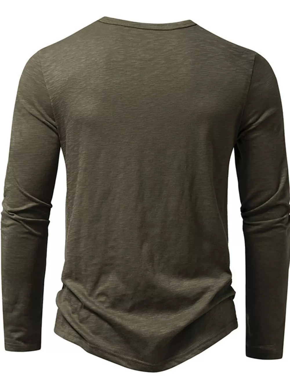 Men's Long Sleeve Henley T-shirt, view 11