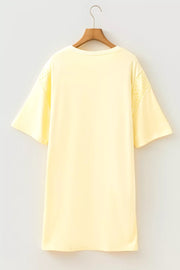 Relaxed Round Neck T-shirt Dress