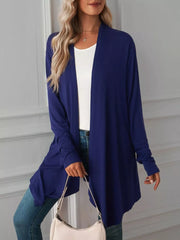 65% rayon, 30% polyester, 5% spandex Care instructions: Machine wash cold cardigan in Dark Gray with relaxed silhouette