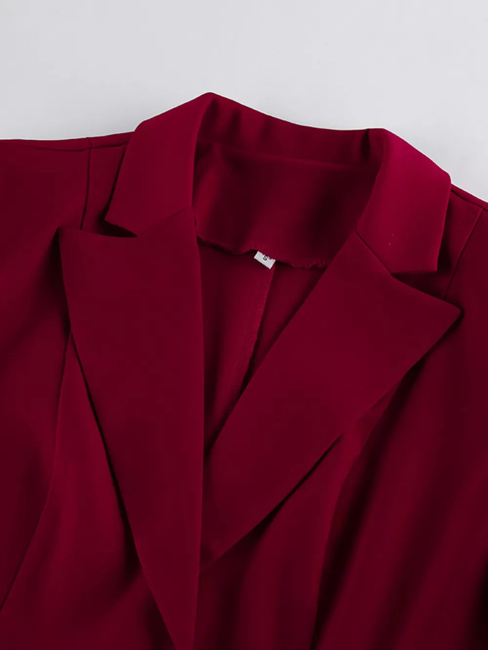 Single-breasted Blazer And Wide-leg Pants Set in Black, product detail