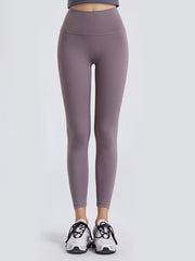 Sculpted Contour High-Waist Leggings in Lilac, full length, seamless design.
