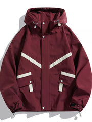 Oversized Hooded Zip-up Men's Coat