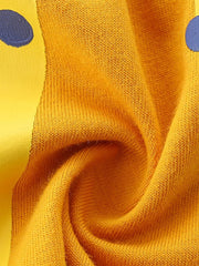 Toddler yellow cotton t-shirt with playful leopard graphic detail