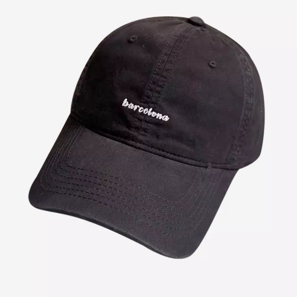 Barcelona Embroidered Cotton Baseball Cap