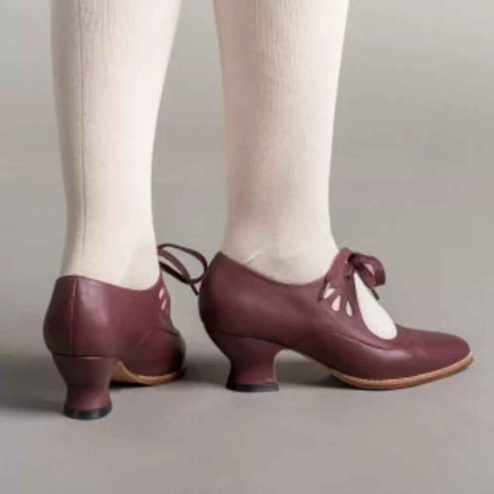 Elegant T-strap Block Heel Shoes