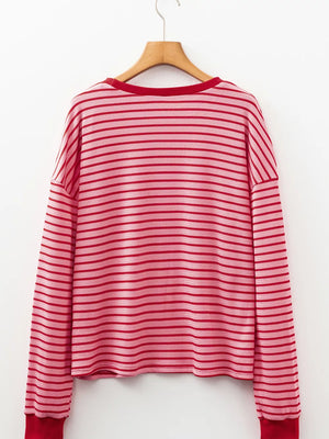 95% polyester, 5% elastane Care instructions: Machine wash cold t-shirt in Strawberry with relaxed silhouette