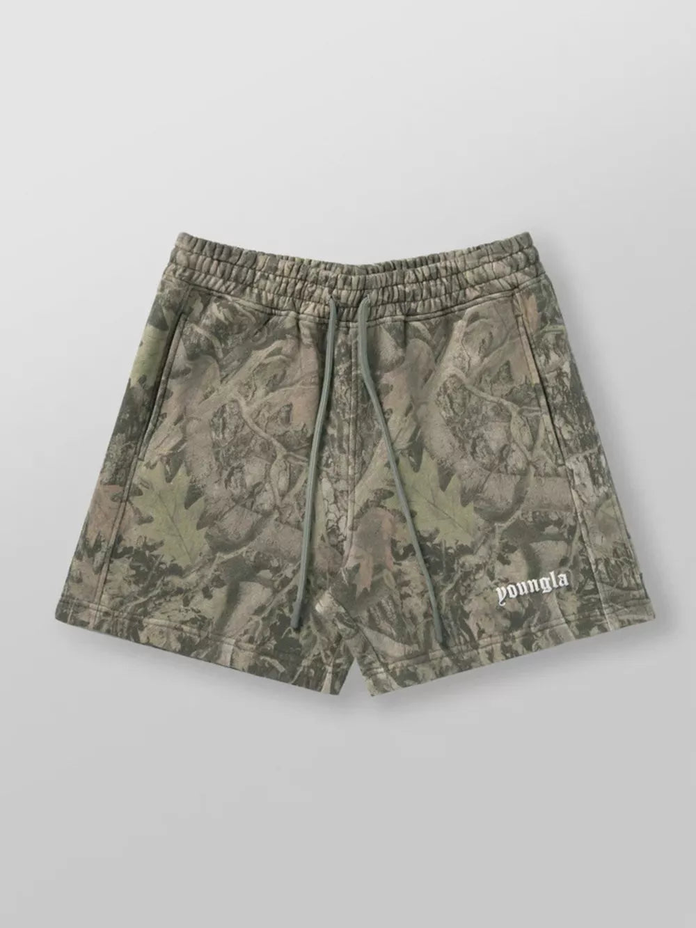 Men's Full Size Drawstring Shorts With Pockets, front view