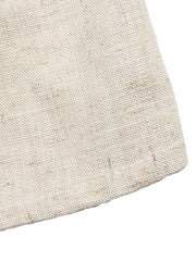 Linen-blend cami and skort ensemble in natural beige with textured weave and contrast trim detail.