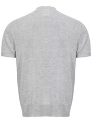 Men's Mock Neck Short Sleeve Knit Top in Khaki, view 14