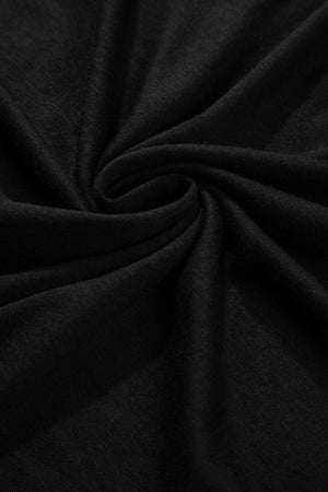 Black Aztec Sleeve Raglan Tee fabric detail