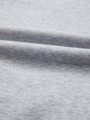 Grey raglan shirt fabric detail