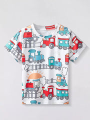 Charming Train Adventure Toddler Tee