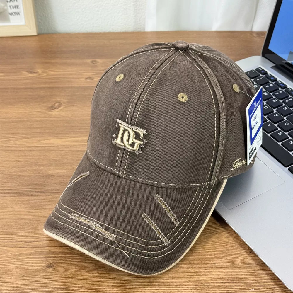 Vintage-inspired Distressed Baseball Hat