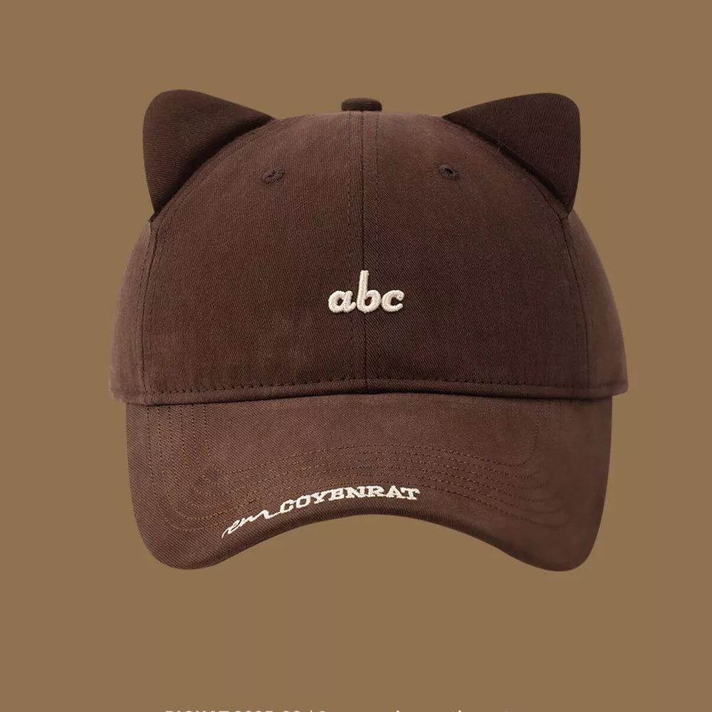 Cat Ear Baseball Cap, side view