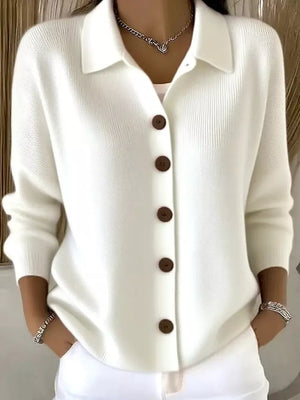 Button-up Long Sleeve Cardigan, front view
