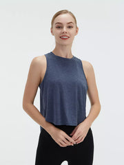 Cutout Back Active Tank With Tie Detail