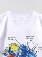Triceratops Graphic Tee For Little Explorers