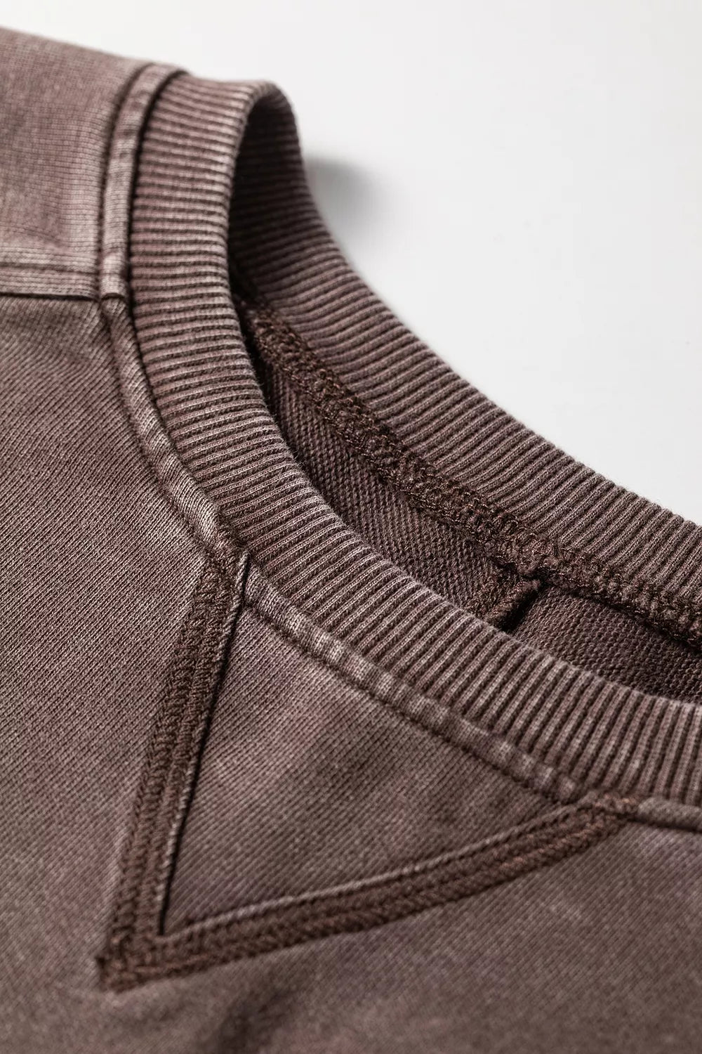 3/4 Sleeve Mineral Wash Cotton Top, fit detail