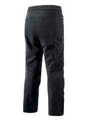 Black cargo sweatpants with zippered pockets and quick-dry fabric.