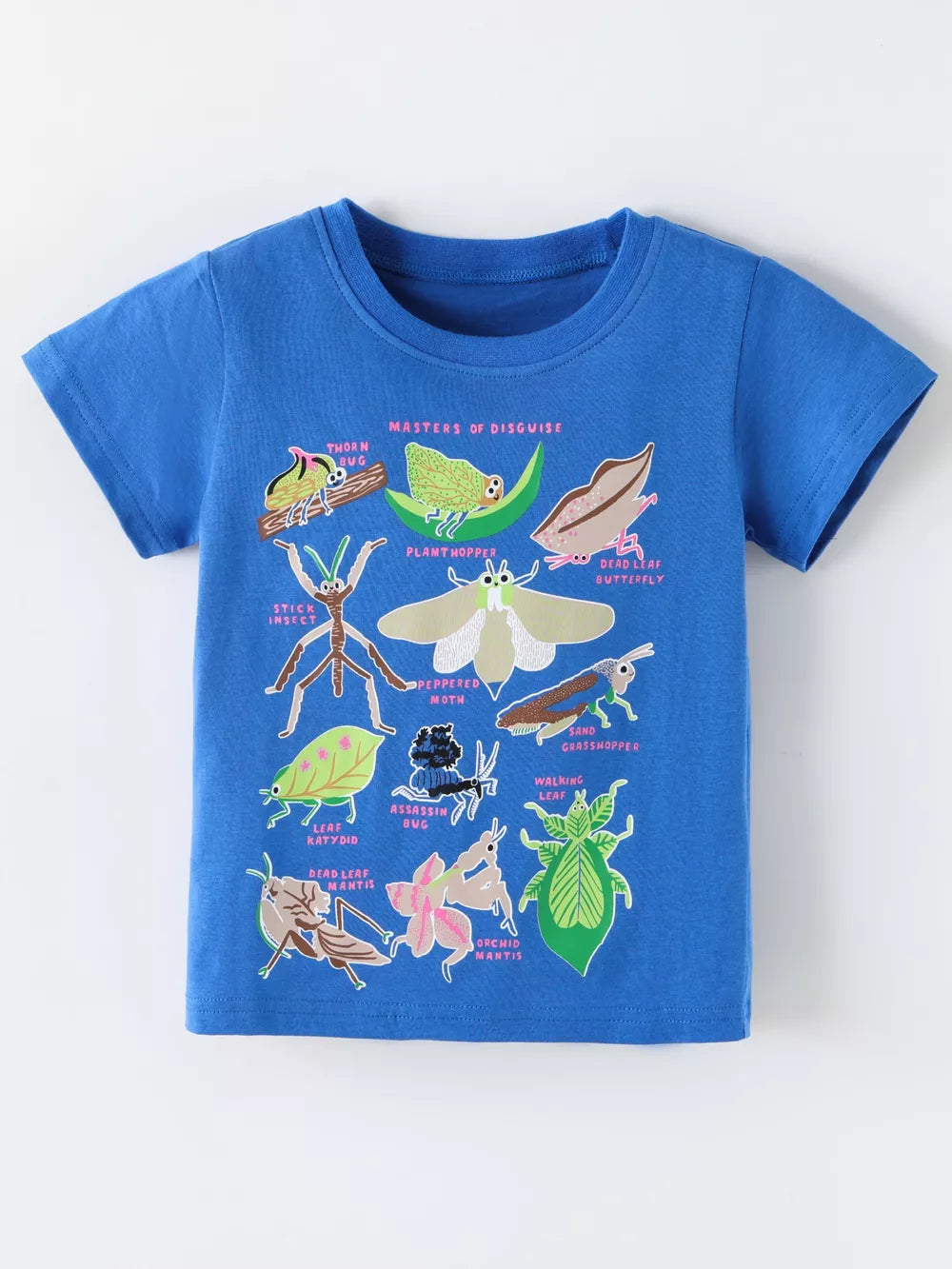 Children's Insect Print Round Neck Tee, side view
