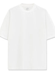 Oversized pigment-dyed crewneck tee in Ivory with short sleeves and a relaxed fit.
