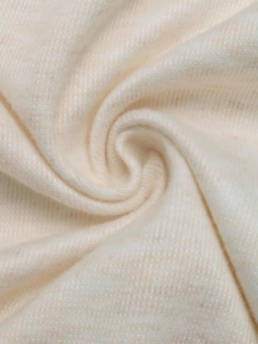 Lace Trim Long Sleeve T-shirt in Eggshell, product detail