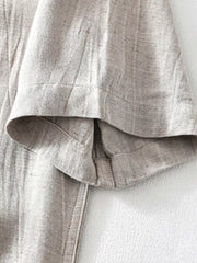 Men's Plus Size Button Detail Short Sleeve Shirt, back view