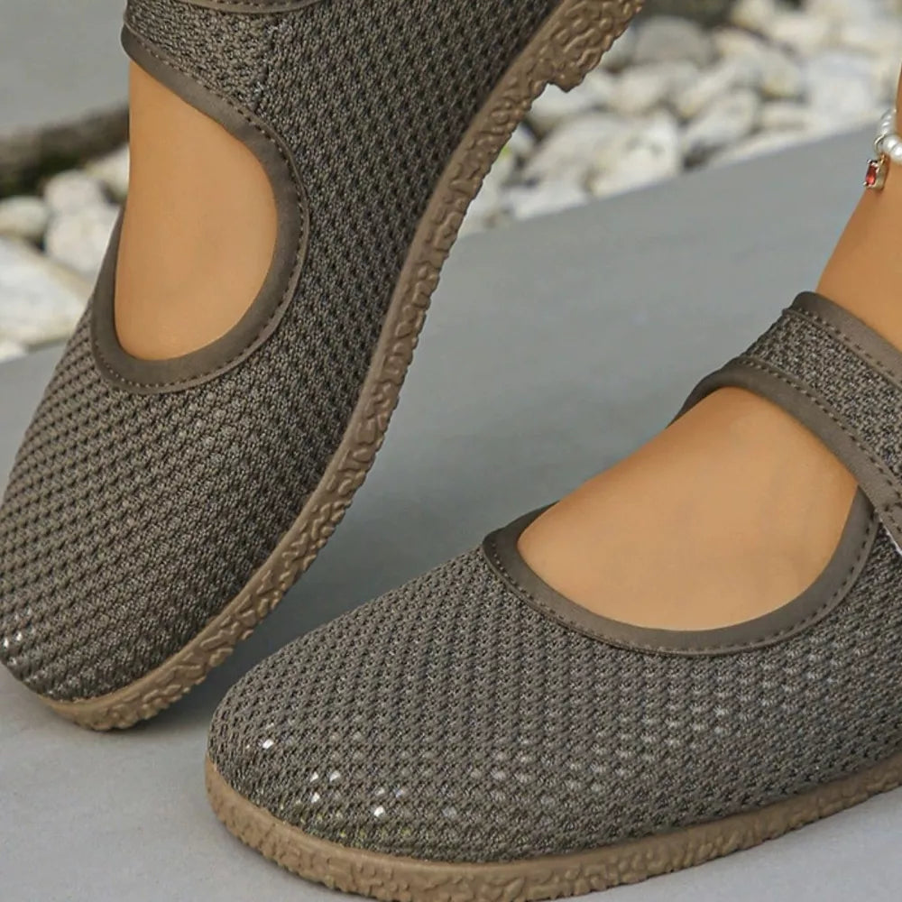 Round Toe Slip-ons in White, view 12