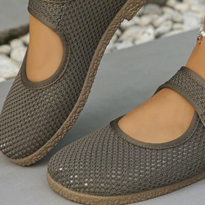 Round Toe Slip-ons in White, view 12