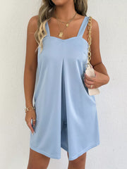 Sweetheart Neck Wide Strap Romper, view 14