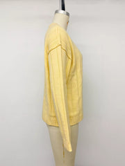 Button Up Dropped Shoulder Cardigan, close-up detail