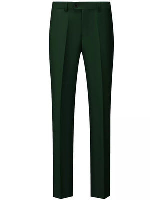 Men's Slim Fit Full Size Dress Pants in Navy Blue, front view