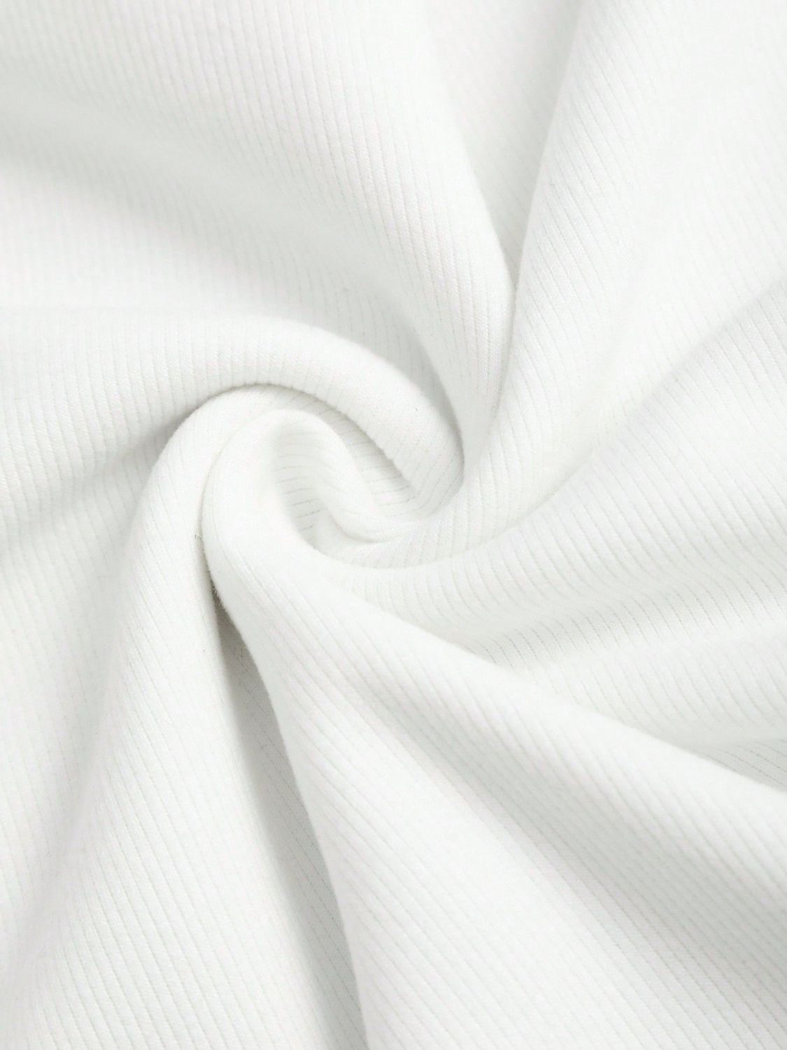 White ribbed sleeveless cami with a soft texture