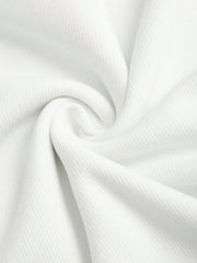 White ribbed sleeveless cami with a soft texture