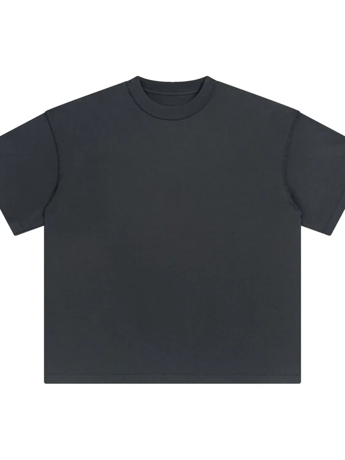 Urban Edge half sleeve tee in dark gray with a crew neck.